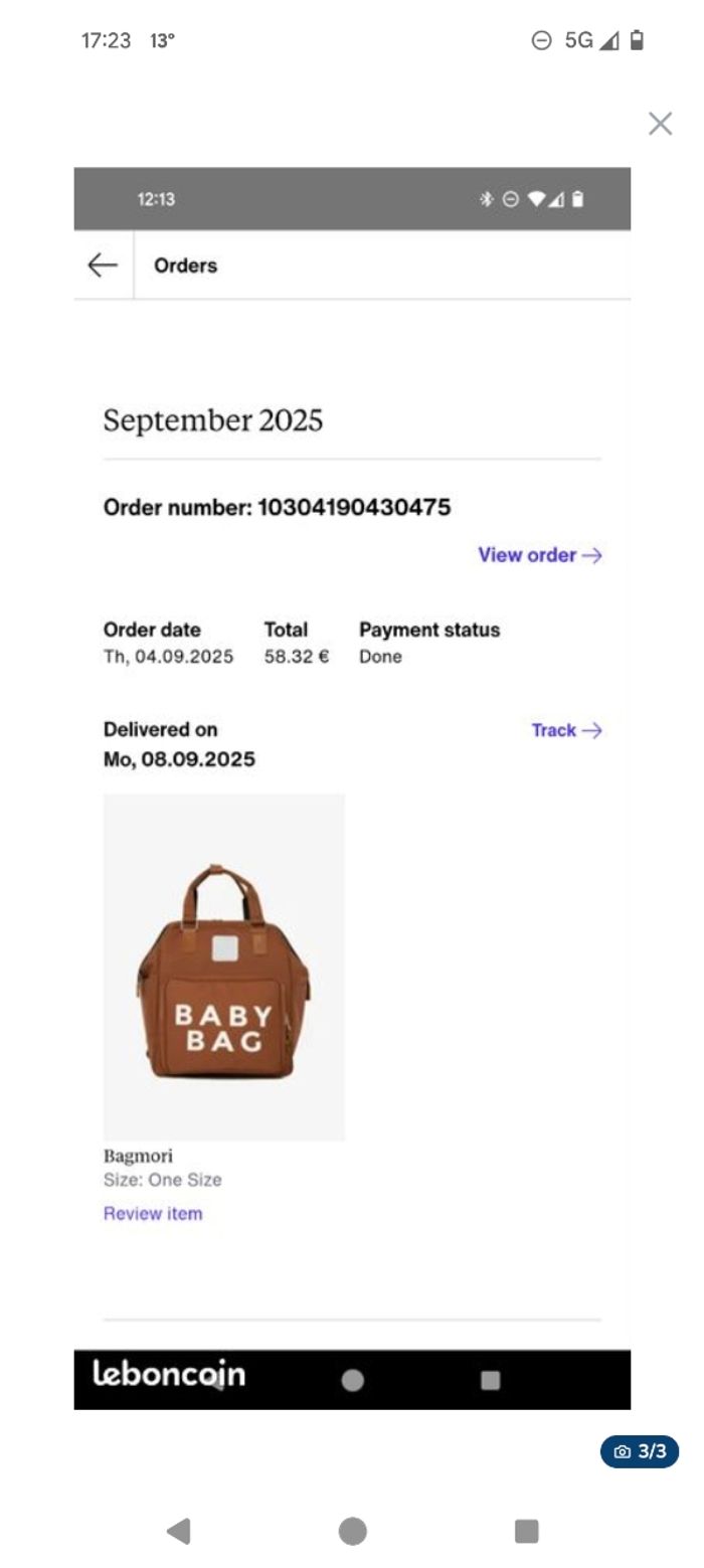 Sac à lange bébe - Quasi Neuf - photo numéro 2