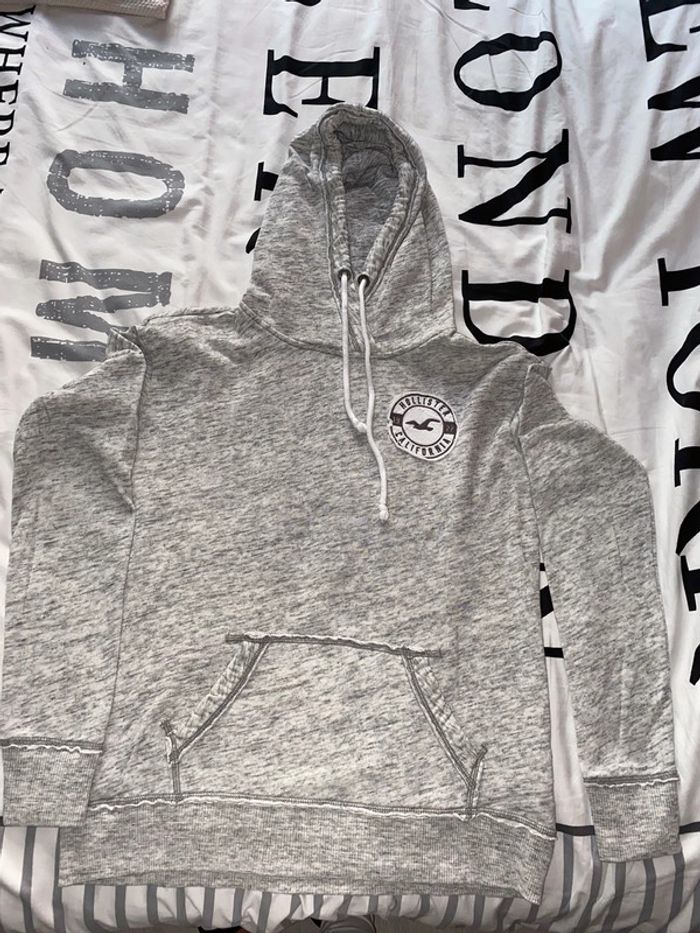 Pull Hollister gris femme S - photo numéro 2