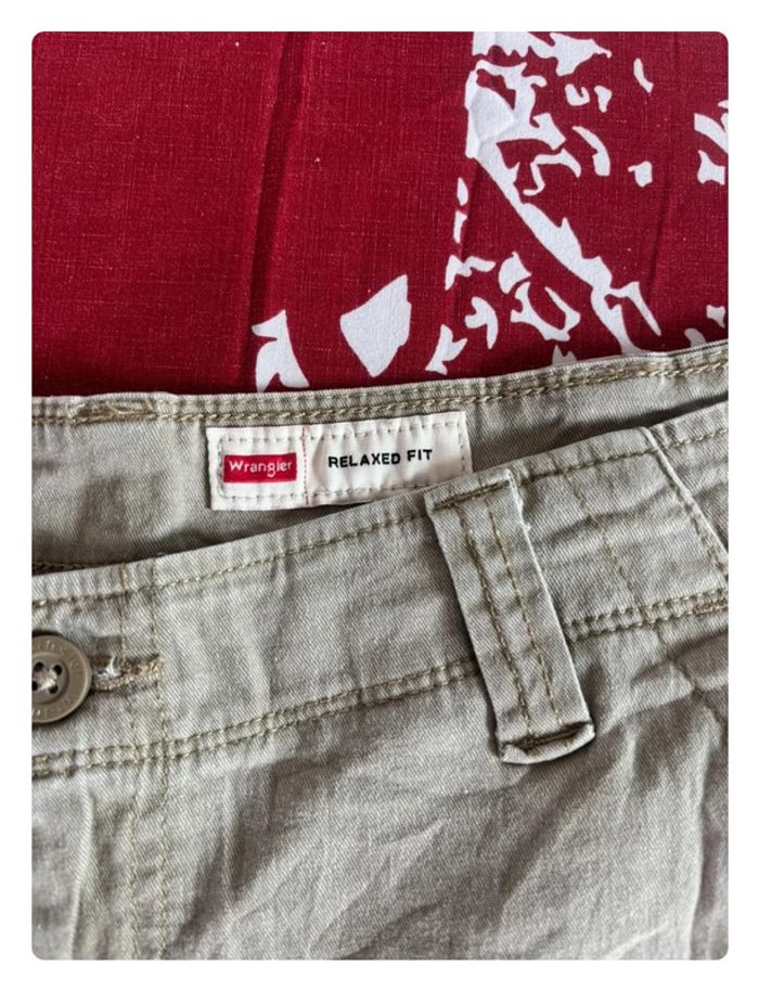 Pantalon cargo Wrangler taille 46 marron clair/ beige crème - photo numéro 11