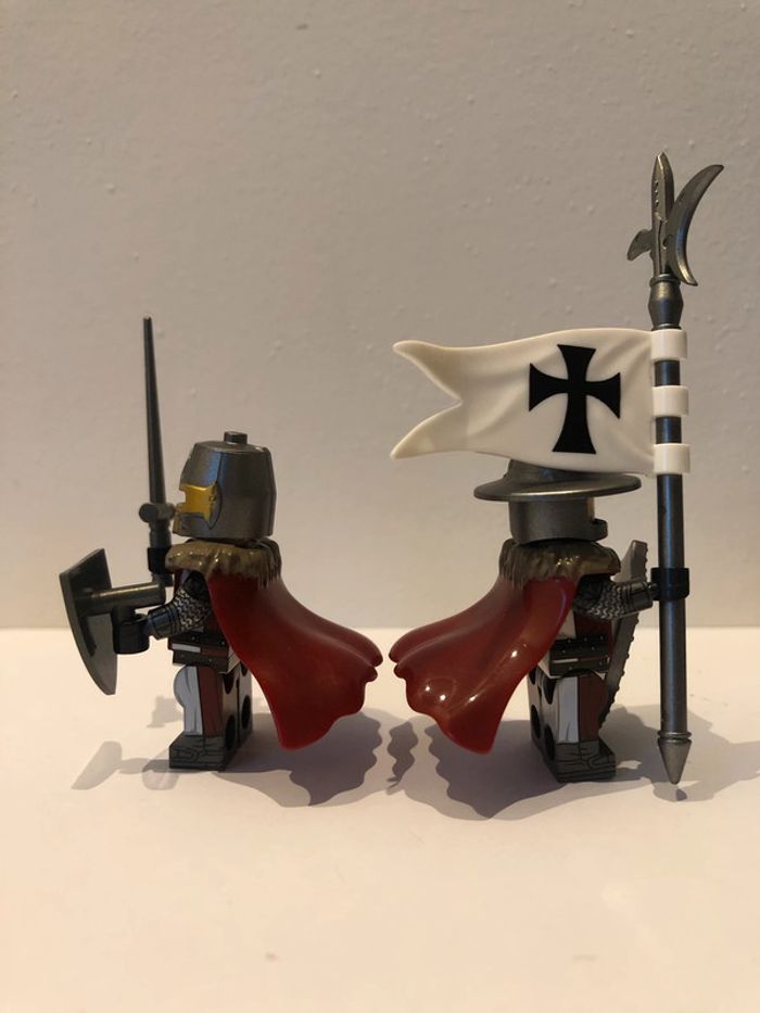 Figurine type lego 4 soldats templiers. Templiers - photo numéro 7
