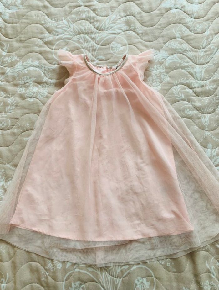Robe Tulle Rose Pâle H&M