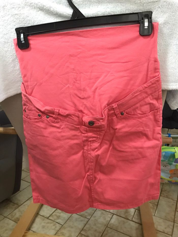 Jupe de grossesse / maternité  été rose taille 36
