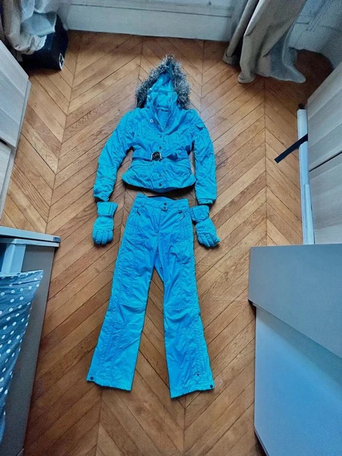 Neuve: Sublime ensemble de Ski Luxe Poivre Blanc T XS - photo numéro 2