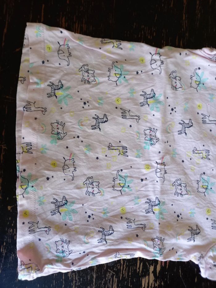 Tee-shirt MC Rose Savane 18 mois - photo numéro 3