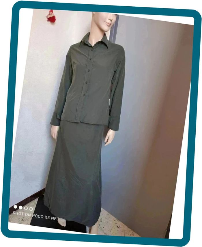 Chemise vert kaki Taille 1 36 S Coxwen - photo numéro 4