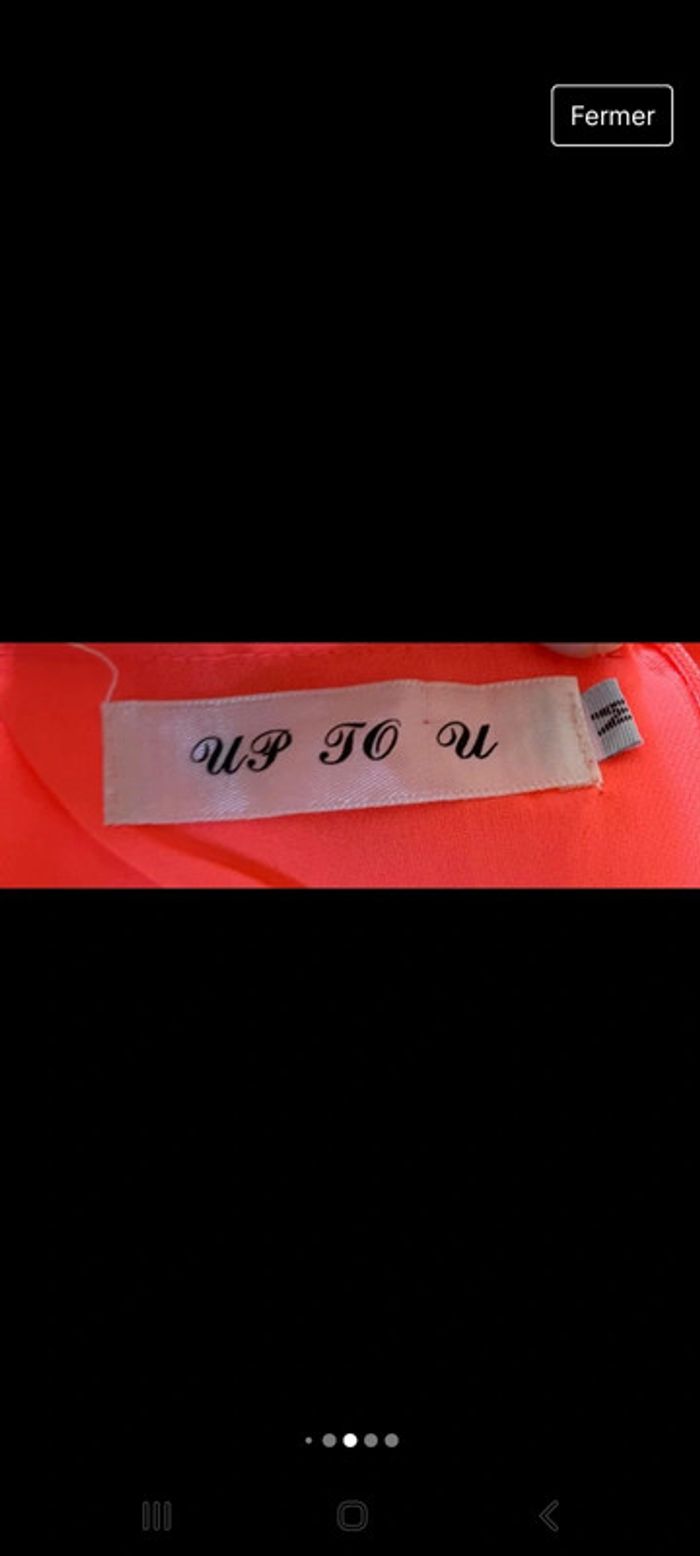 Robe d'été orange 38  Up to u neuf sans étiquette 🏷 #lora11femme38 - photo numéro 4