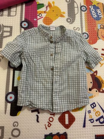 Chemise courte  à carreaux