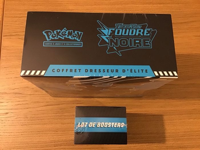 Lot coffrets cartes Pokémon Foudre Noire ETB Bundle EV10.5 15 boosters collection - photo numéro 3