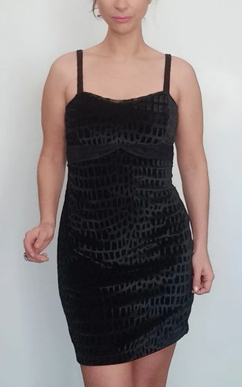 Robe de soirée féminine en velours taille 40