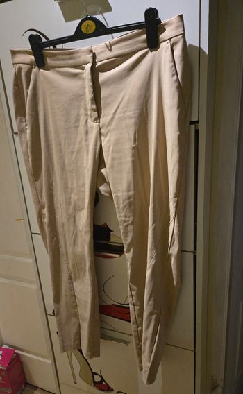 Pantalon droit beige T.44/46 Bodyflirt/Bonprix