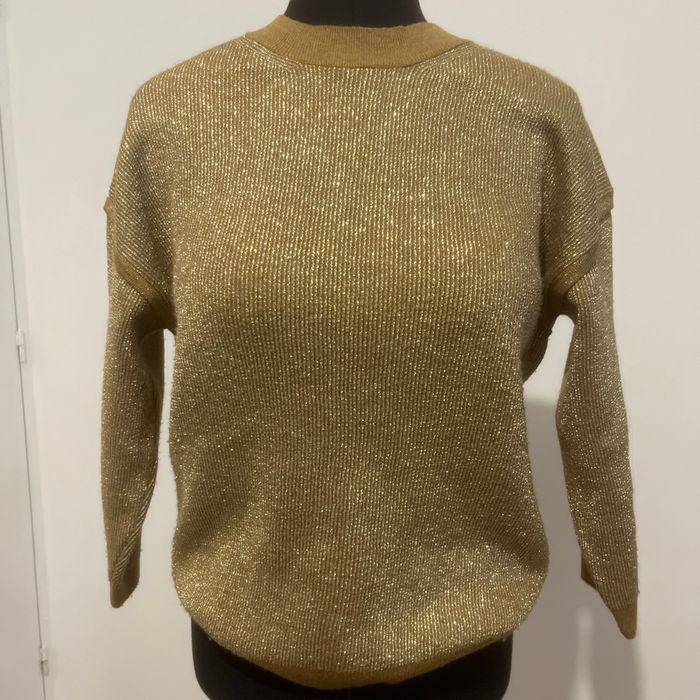 Pull doré Kiabi taille M