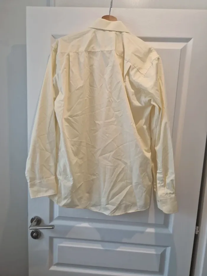 Belle chemise vintage jaune taille l yves dorsey tres bon etat - photo numéro 6