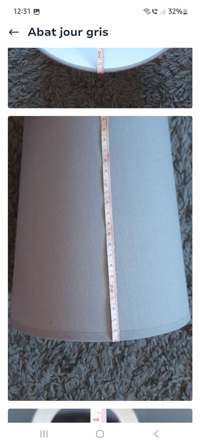 Abat-jour gris - photo numéro 7