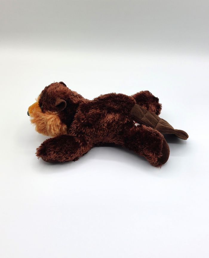 Peluche petit castor marron beige AURORA World 25 cm doudou - photo numéro 2