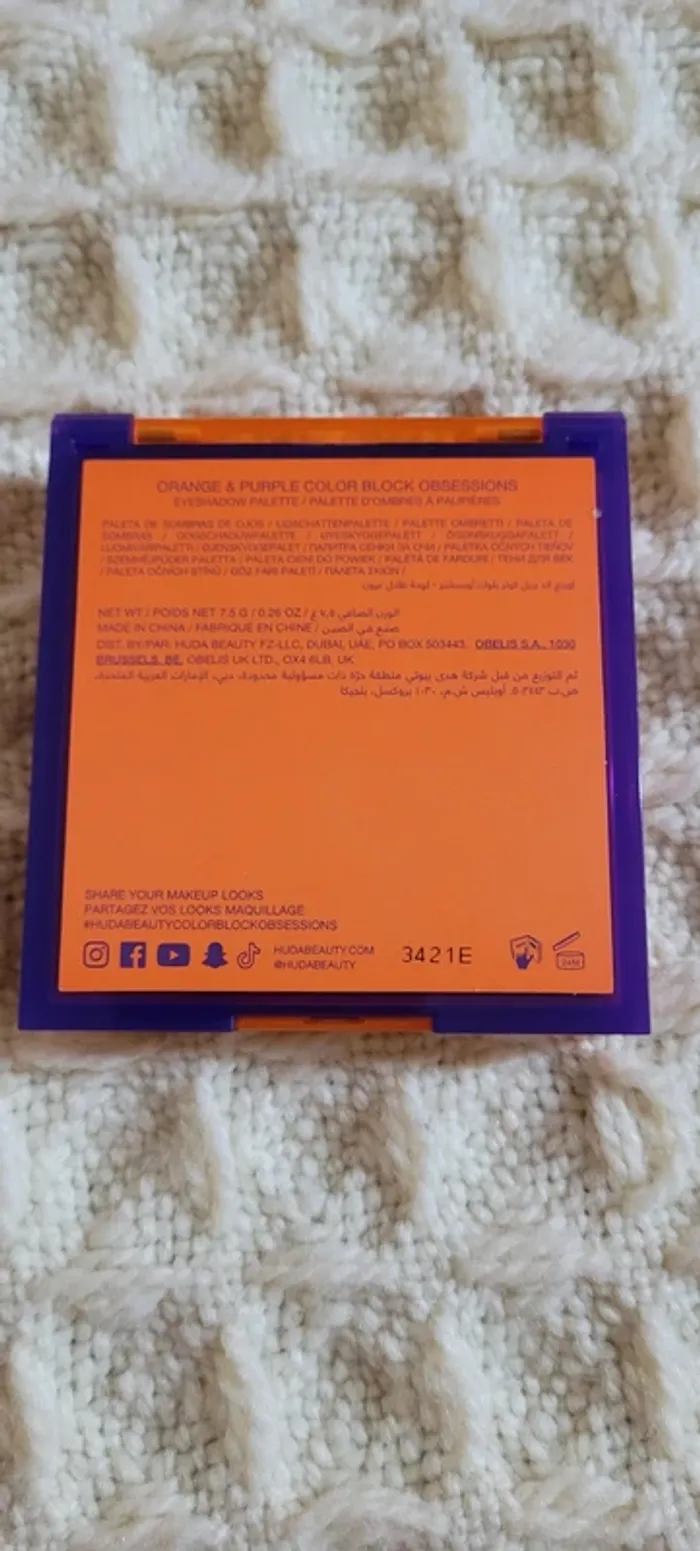 Palette orange & purple color block huda beauty - photo numéro 2