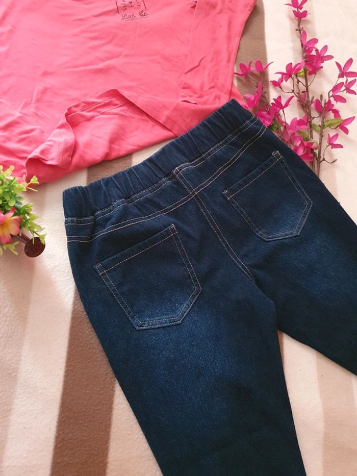 🍒Ensemble jean+tee shirt 10 ans fille🍒 - photo numéro 5