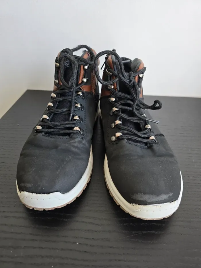 basket montante noire et marron Off road - photo numéro 2