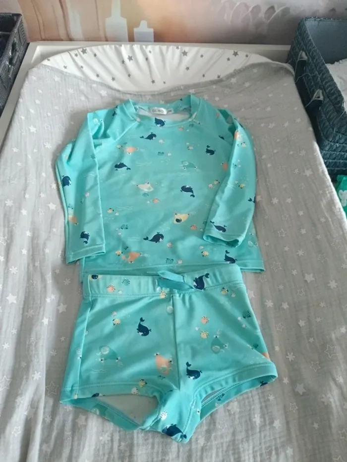 Maillot 2 bain garçon 24 mois