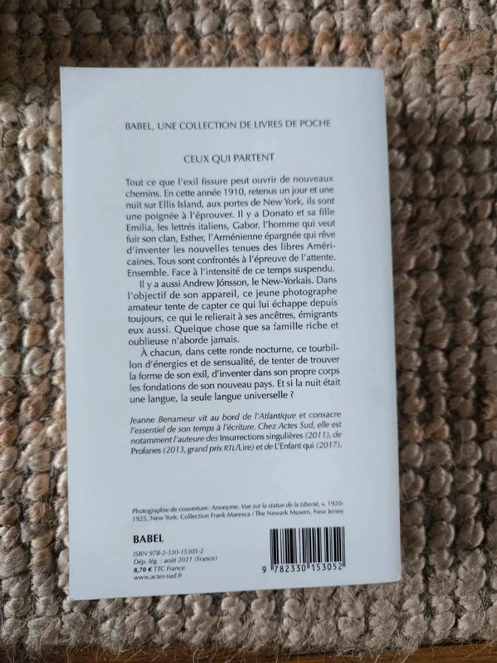 Jeanne Benameur ceux qui partent - photo numéro 3