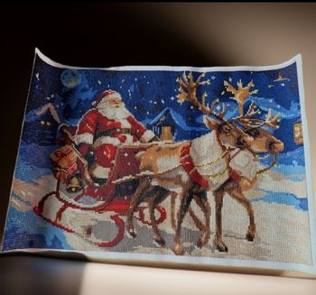 Très beau Diamond Painting Le traîneau du Père Noël