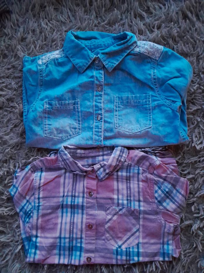 Lot 2 chemises fille