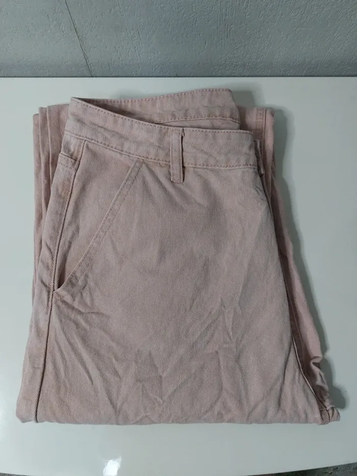 Pantalon jeans abricot " Dazy" - photo numéro 3