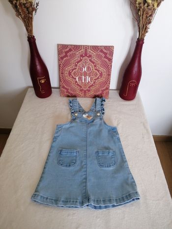 Robe salopette en jean 