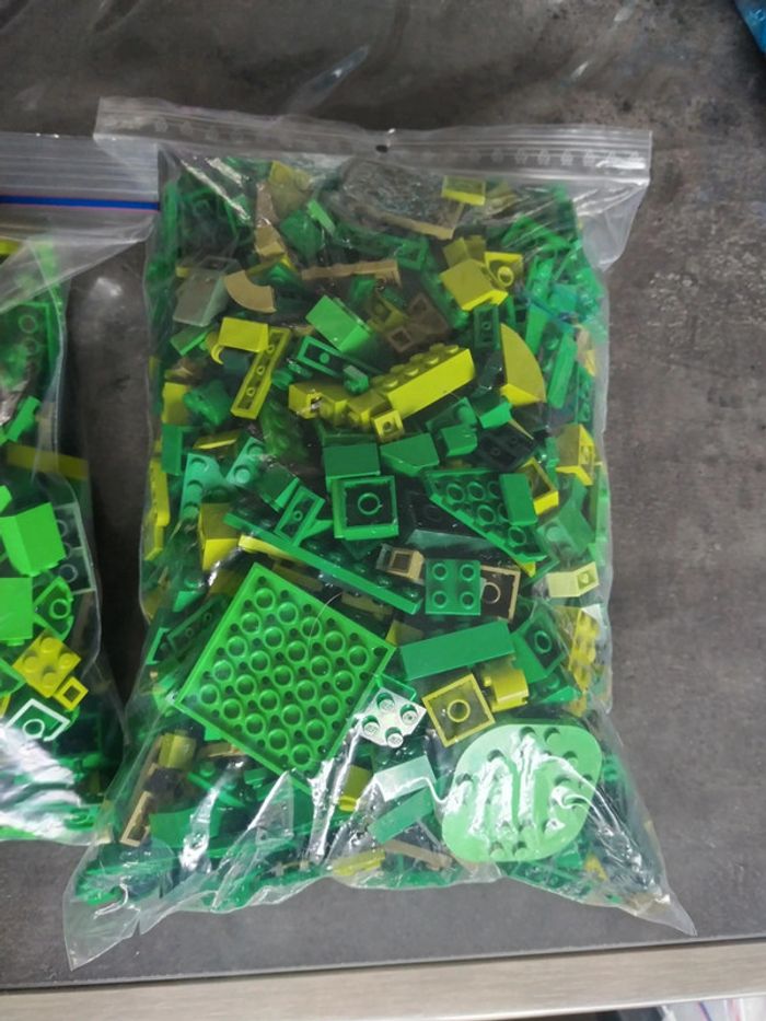 Lego vrac lot 1.7kg divers vert - photo numéro 4