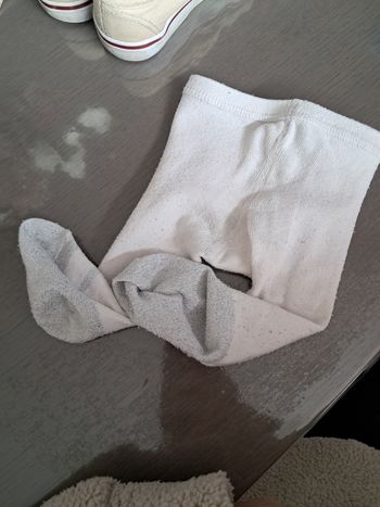 Collants argentés 0/3 mois