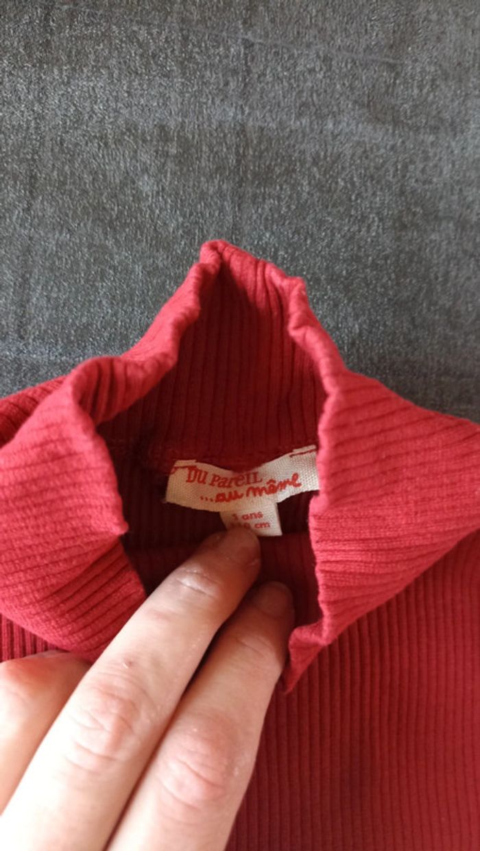 Sous pull bordeau - photo numéro 2