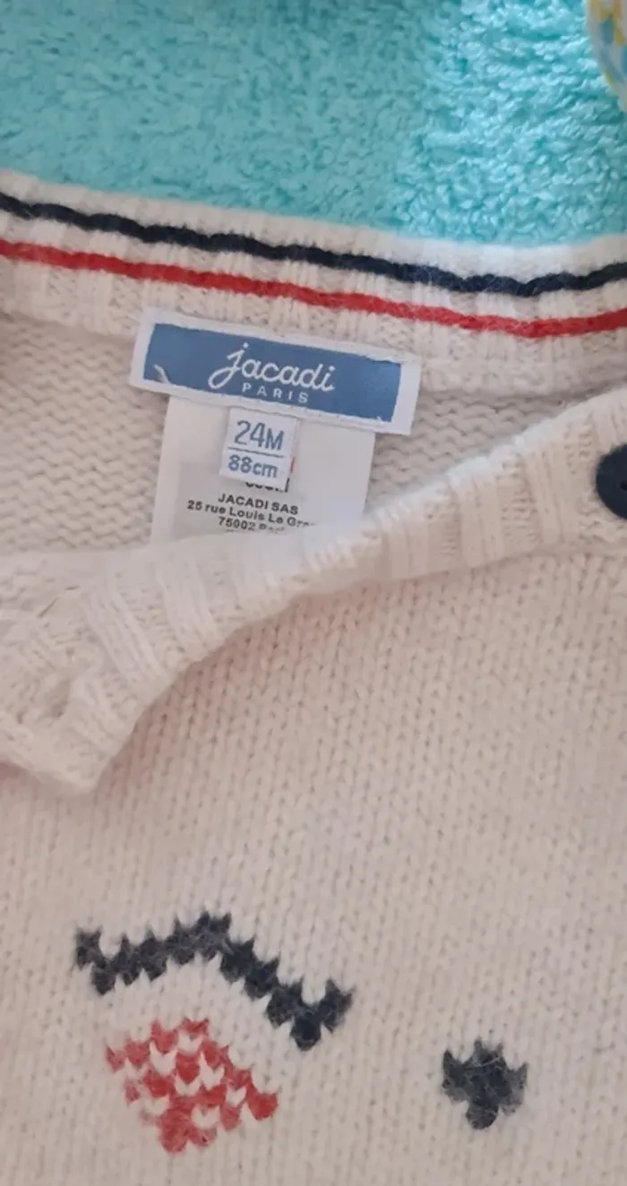 🧸 Pull Jacadi 24 mois 🧸 - photo numéro 4