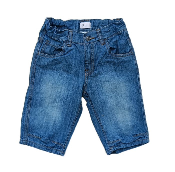 Short en jean bleu délavé. La Redoute. Taille 8 ans. 126 cm - photo numéro 1