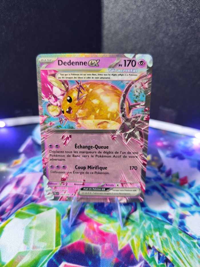 Carte pokémon neuve 🇨🇵 Dedenne EX 256/192 - photo numéro 2