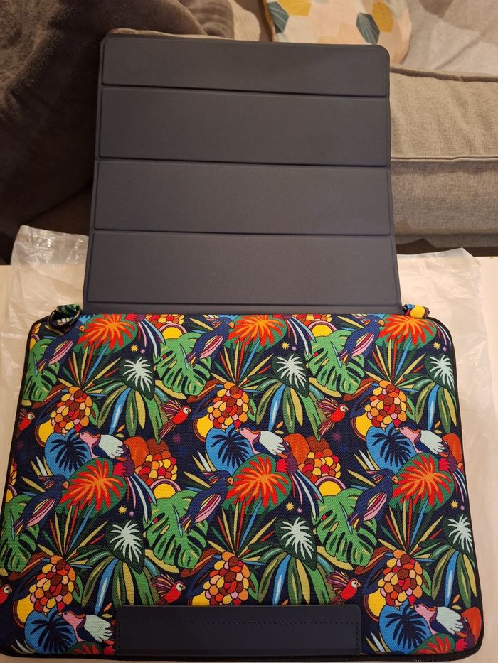 Pochette ordinateur cabaïa leona rose - photo numéro 3