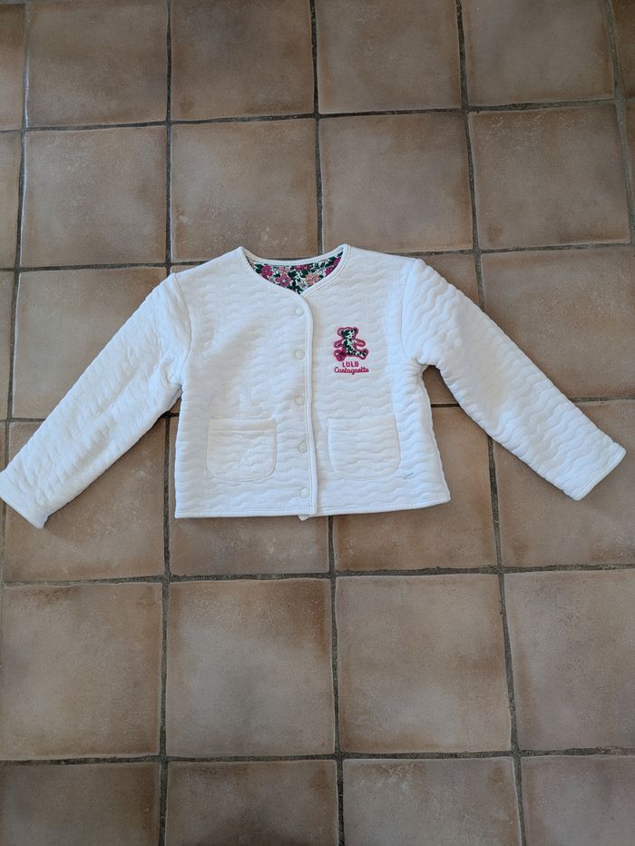 Lot vêtements fille vestes + poncho + leggings - photo numéro 2
