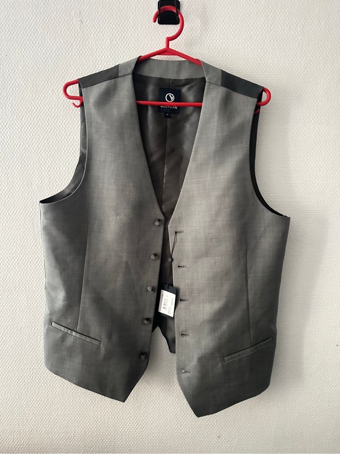 Gilet costume neuf homme laine vierge TM ollygan