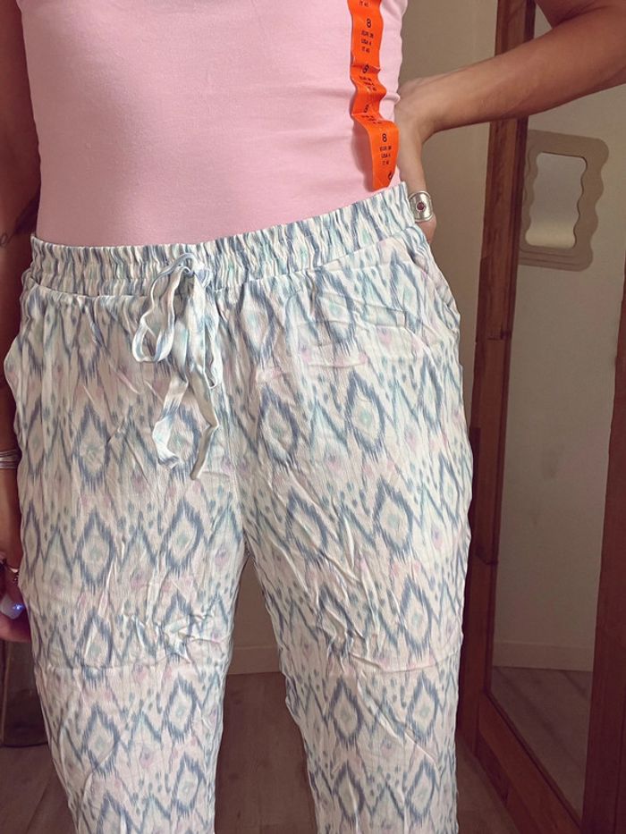 pantalon fluide couleur pastel naf naf Taille 36 - photo numéro 4