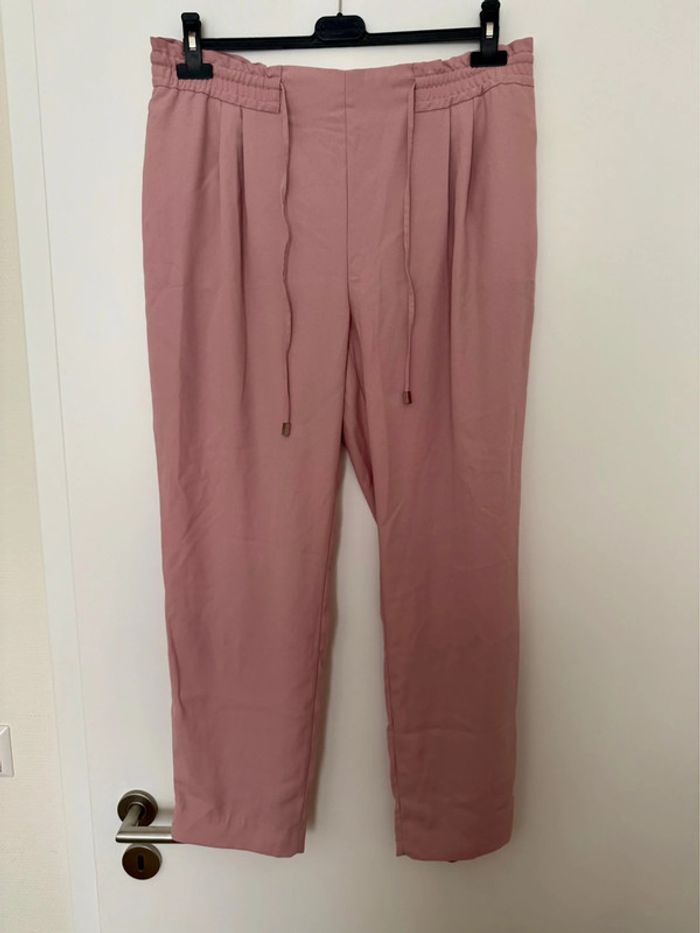 Pantalon léger rose Zara XL