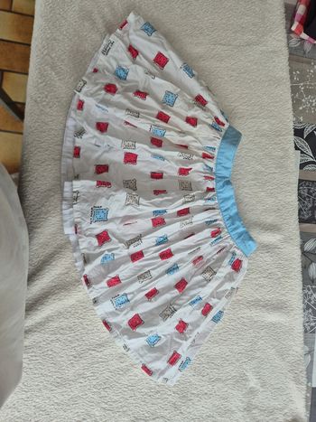 Jupe blanche à volants nafnaf