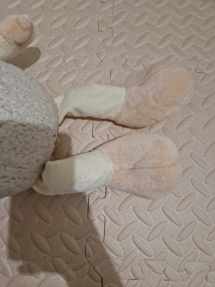 Peluche mouton crème beige - photo numéro 3