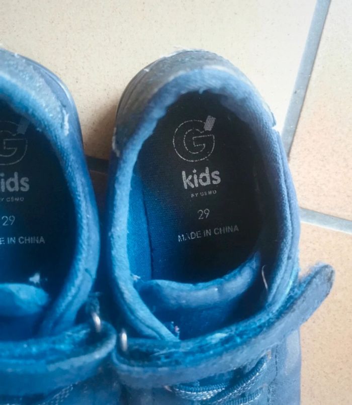 Chaussures à scratch gemo kids pointure 29 - photo numéro 5