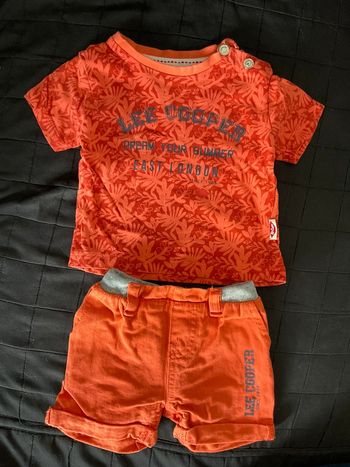 Ensemble tee shirt et short Lee Cooper 6 mois