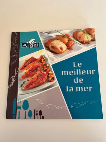 Livre de cuisine pratique recettes poissons et produits de la mer surgelés série Argel