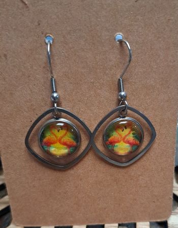 Boucles d'oreilles flamants roses