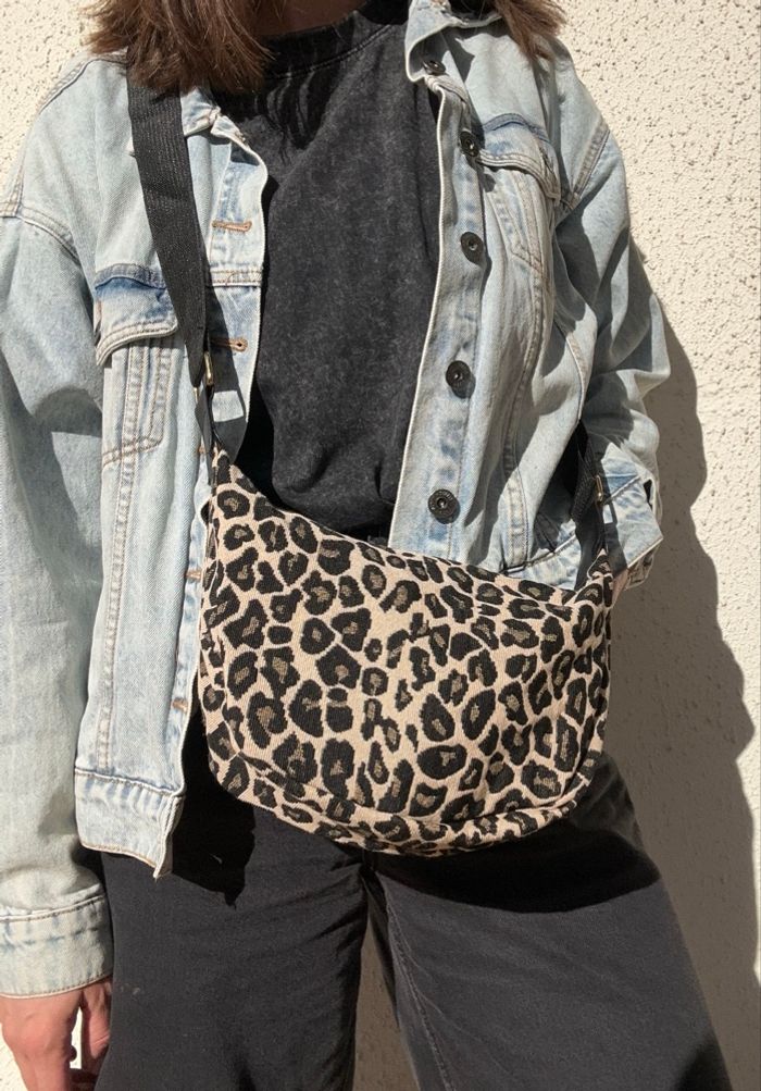 Sac à bandoulière léopard