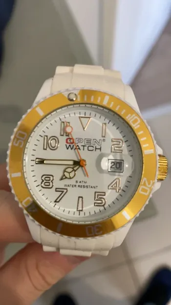 Montre open Watch blanche