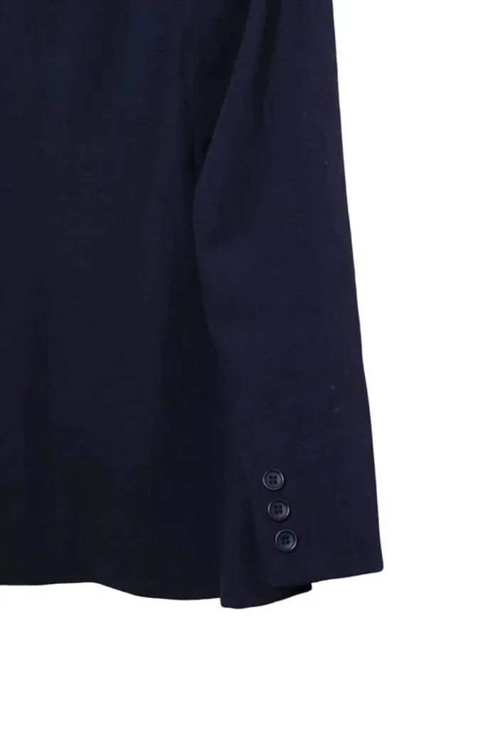 Veste blazer bleu marine Bel Air – Taille S – Pièce unique upcyclée par Tilli - photo numéro 9