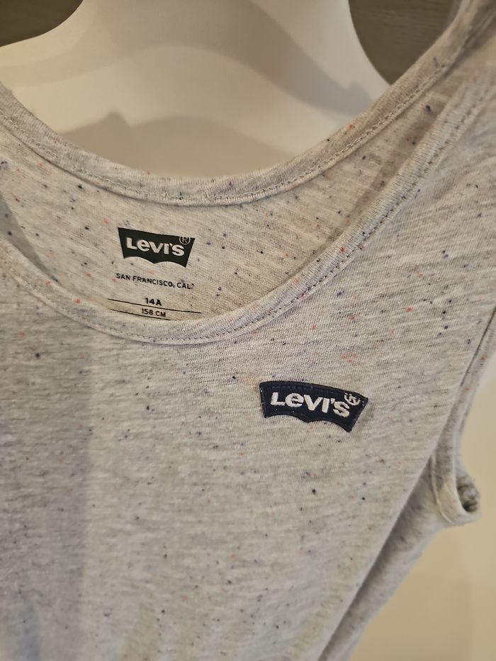 combi short fille levi’s grise 14 ans neuve jamais portée - photo numéro 3