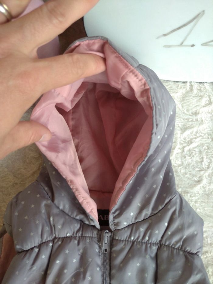 Veste sans manche zippée avec capuche oreille de lapin Fille 12 mois Étoile Kiabi - photo numéro 4