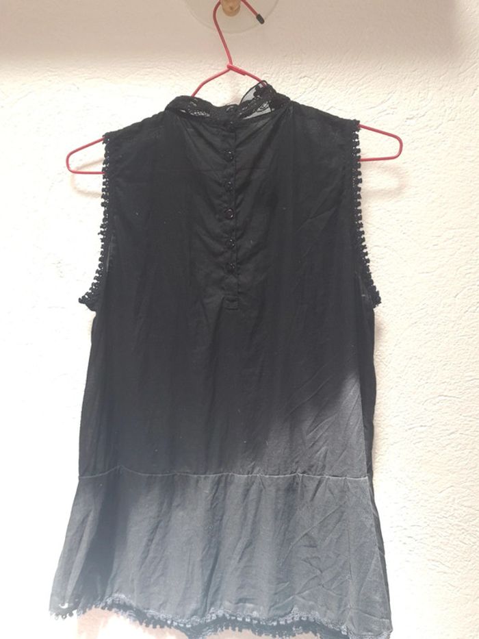 Chemisier top noir femme - photo numéro 2